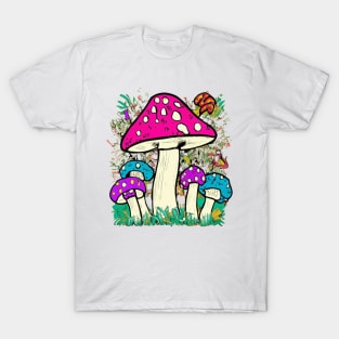 Mushroom Design T-Shirt